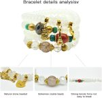 Bohemian Bracelet Sets for Women - 6 Sets Stackable Stretch Bracelets Multi-color Boho Jewelry for Women Hippie Bracelets Dainty Jewelry Best Friend Gift - Image 5